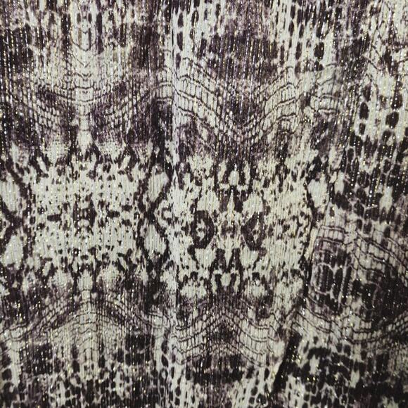 Velvet by Graham & Spencer Dress Animal Print Metallic Vintage Inspired Medium - Picture 6 of 8